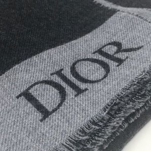 Brand New Dior Grey Wool Scarf